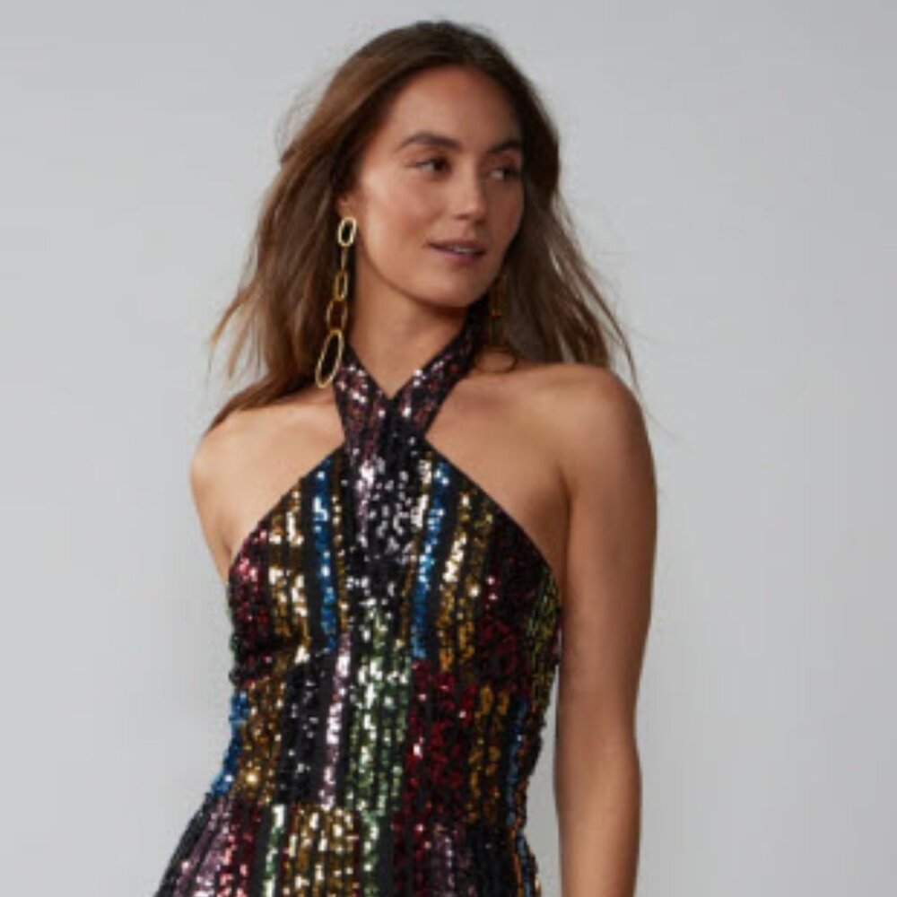 Sleeveless Multi-Stripe Jumpsuit